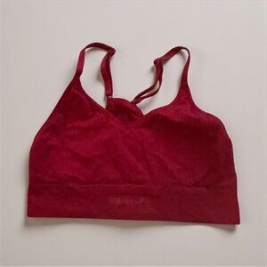 PINK Victorias Secret Active Red Bralette Size Small